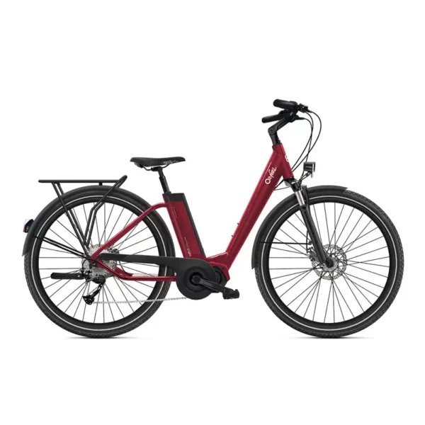 O2Feel iVog 4 Explorer dames - rood ebike fietsenwinkel fietsenmaker sint niklaas kortrijk lier lievegem brakel turnhout torhout tournai namur marche en famenne roeselare